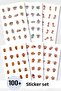 6-Piece Sticker Set / Bullet Journal / Scrapbook / Agenda Sticker Set / Sticker Book