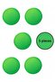 5 Pcs Green Kids Room Furniture Knob Set - Abs Plastic Single Button Cabinet and Drawer Knobs