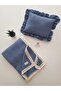 4 Layered Lace Muslin Baby Blanket and Jewelry Pillow Set 85X90