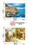 4 Pcs 1000 Piece Puzzle - Old Street and Municipal Spaces and Mediterranean Stairs and Cinque Terre - 2