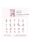 P1-40 Pieces Girl Pet Sticker - Color: Orange