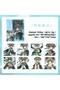 P12-8Pcs Chinese Girl Pet Sticker - Color : Orange - 2