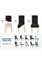 - Lycra Cluster Patterned Chair Cover, Elastic, Flexible, High Quality Chair Cover 1 Piece - 3