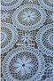 Brown Non-Slip Pvc Oilcloth Tablecloth with Transparent Coating Star Lace Embroidery Motif - 3