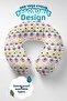 Tribal Geometric Patterned Cotton Neck Pillow - Modern Pastel Yellow Pink Black Travel Pillow - 4