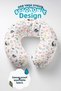 Cotton Neck Pillow with Mermaid Figure-Cute Coral Pink Blue Children & Adult Travel Pillow - 5