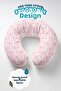 Lama Patterned Cotton Neck Pillow - Cute Pink Green Kids & Adult Travel Pillow - 2