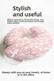 Rainbow and Cloud Ergonomic Neck Pillow - Pastel Pink Soft Kids & Adult Travel Pillow - 6
