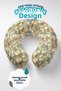 Vintage Floral Bird Ergonomic Neck Pillow - Natural Cream Orange Soft Travel Pillow - 3