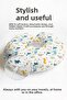 Dinosaur Patterned Cotton Neck Pillow - Children & Adults Colorful Green Yellow Blue Travel Pillow