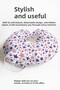 Star Pattern Cotton Neck Pillow - Red Navy Blue White Adult Travel Pillow - 2