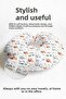 Cute Cow Pattern Neck Pillow - Kids & Adults Pastel Orange Gray White Travel Pillow