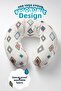 Ethnic Geometric Pattern Cotton Neck Pillow - Cream Soft Travel Pillow with Colorful Diamond Motifs - 4