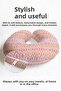 Ethnic Geometric Cotton Neck Pillow - Pastel Pink Orange Soft Travel Pillow - 6