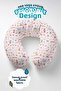 Cute Animals Patterned Cotton Neck Pillow - Pastel Pink Soft Travel Pillow - 6