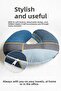 Plaid Modern Patterned Neck Pillow - Geometric Color Block Blue Gray Travel Pillow - 4