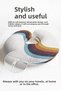 Retro Colorful Wave Pattern Ergonomic Neck Pillow - Vintage Striped Beige Blue Travel Pillow - 3