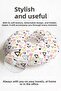 Colorful Geometric Triangle Cotton Neck Pillow - Modern Pink Yellow Black Travel Pillow - 4