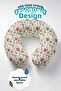 New Year Motif Neck Pillow - Pine Tree Red Green Adult Travel Pillow - 4