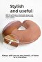 Colorful Geometric Ergonomic Neck Pillow - Modern Pastel Mixed Tone Travel Pillow - 2