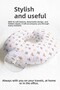 Animal Figured Cotton Neck Pillow - Cute Pastel Pattern Kids & Adult Travel Pillow - 4