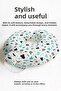 Bow Tie Pattern Neck Pillow - Geometric Black Turquoise Kids & Adult Travel Pillow - 2