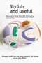 Abstract Colorful Ergonomic Neck Pillow - Modern Pastel Patterned Green Purple Travel Pillow - 5