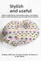 Tribal Geometric Patterned Cotton Neck Pillow - Modern Pastel Yellow Pink Black Travel Pillow - 7