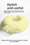 Polka Dot Cotton Neck Pillow - Pastel Yellow White Soft Travel Pillow - 7