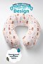 Cute Animal Patterned Cotton Neck Pillow - Pastel Pink Striped Kids & Adult Travel Pillow