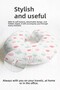 Colorful Cloud Pattern Cotton Neck Pillow - Pastel Green Pink Soft Travel Pillow - 5
