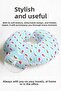 Cute Kids & Adults Insect Pattern Neck Pillow - Pastel Blue Pink Soft Travel Pillow - 2