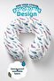 Colorful Feather Cotton Neck Pillow - Bohemian Patterned Purple Blue Soft Travel Pillow - 2