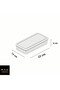 Rectangular Storage Box with Plastic Lid - 4
