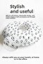 Penguin Patterned Cotton Neck Pillow - Winter Themed White Gray Blue Children & Adult Travel Pillow - 7
