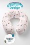 Panda Cloud Sky Themed Cotton Neck Pillow - Cute Pink Colored Soft Travel Pillow - 7