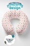 Cute Characters Striped Neck Pillow - Pastel Pink Yellow Kids & Adults Travel Pillow - 4