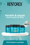 Keratin & Argan Repair Hair Care Mask 3X300 ml - Botox Effect for Damaged and Damaged Hair