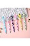 6-Piece Sanrio Black Ballpoint Pen Set - Mixed Characters