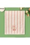 Soft Bemba Hand Towel - Ecru / Pink - 30X50 cm