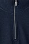 Navy Blue New Oversize/Wide Cut Penguin Embroidered Textured Stand-Up Collar Sweatshirt Tmnaw26Sw00014 - 7