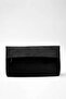Siyah Süet Kadın Mini Boy Clutch El Çantası TAKAW26PY00008 - 3