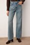 Mavi Vintage Yıkama Yüksek Bel Wide Leg Geniş Paça %100 Pamuk Non-Stretch Jeans TWOAW26JE00228 - 3