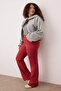 Tile High Waist Spanish Leg Denim Plus Size Flare Jeans Tbbaw26Cj00030 - 2