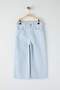 Mavi Düz Geniş Paça/Wide Leg Kız Çocuk Dokuma Pantolon TKDAW26PL00003