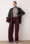 Bordo Normal Bel Loose Baggy Jeans TWOAW26JE00203 - 2