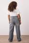 Gri Yüksek Bel Straight Fit %100 Pamuk Non-Strerch Denim Büyük Beden Jeans TBBSS24CJ00050 - 4