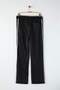 Black Straight Fit Stitching Detailed Striped Sweatpants Tmnaw26Ea00007 - 3