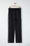 Black Straight Fit Stitching Detailed Striped Sweatpants Tmnaw26Ea00007