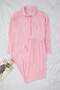 More Sustainable Pink Frilly Pocket Detailed Viscose Woven Pajama Set Tbbaw26Ai00033 - 2